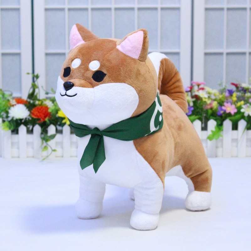 日本柴犬公仔抱枕玩偶秋田犬柯基娃娃毛绒玩具周边最终幻想14ff狗