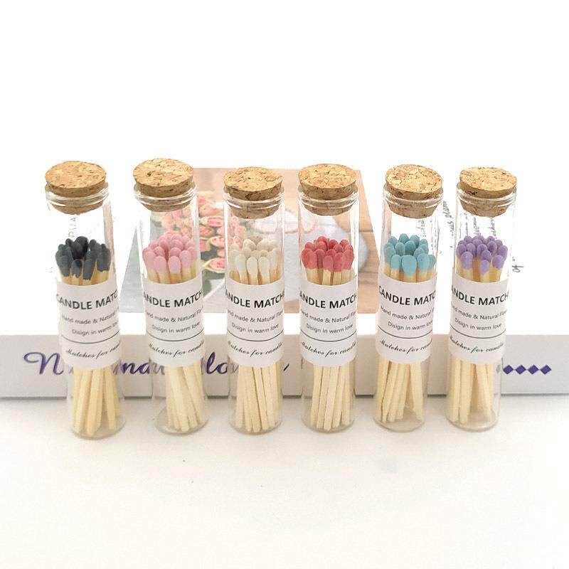 软木塞玻璃瓶装75mm长手工diy香薰蜡烛专用