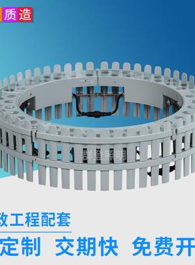 全彩户外防雨RGBW圆形照树灯篱笆款LED抱箍抱树灯