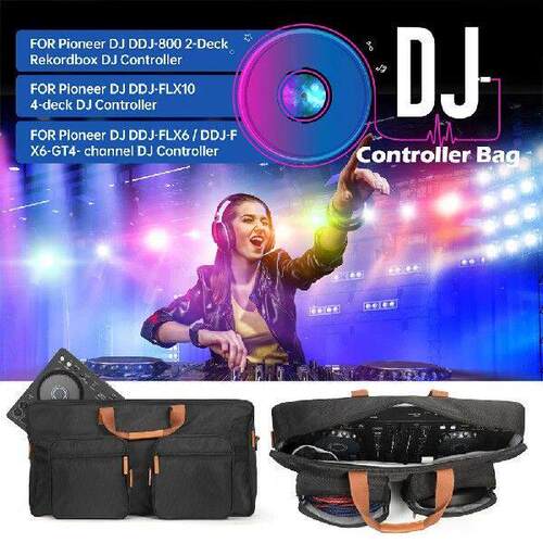 DJ Controller Padded Storage Bag Turntables Protective Case