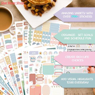 Planner Stickers 24 Sheets 1700 For Diary Stickers Notebook