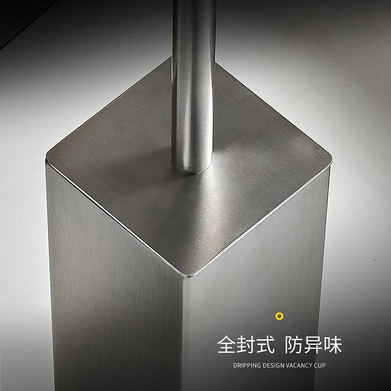 新款直销卫生间不锈钢马桶刷套装落地式坐便器长柄清洁刷浴室洁厕