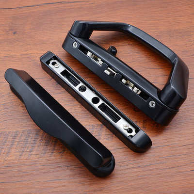 厂家直销推拉门锁移门钩锁双边对接锁铝合金对开阳台玻璃门拉手锁