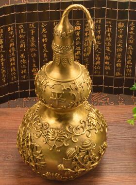 德缘居铜四季平安葫芦玉堂富贵葫芦葫芦金属工艺品家居摆件