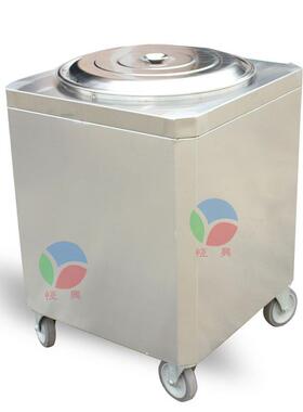 暖饭车定工厂供应不锈钢食堂电加热保温推车暖汤车带万向轮做