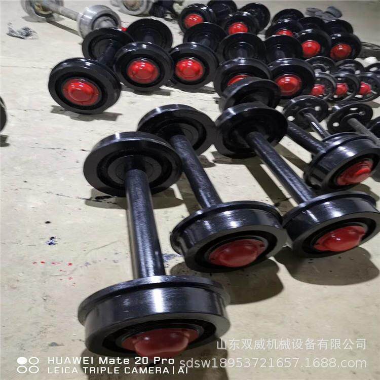 供应300mm矿用轮子 平板车翻斗车实心轮对 300*600矿车轮厂家