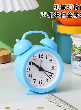 新款直销闹铃卡通迷你学生宿舍桌面小台钟计时器家用起床神器床头