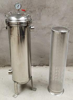 304不锈钢袋式过滤器初效精密柴油工业水井水泥沙澡堂大型过滤器
