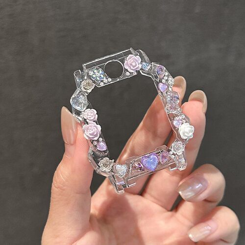 适用小天才电话手表Q3D5保护套表带Z11Z10儿童Z9Z8Z7山茶花保护壳