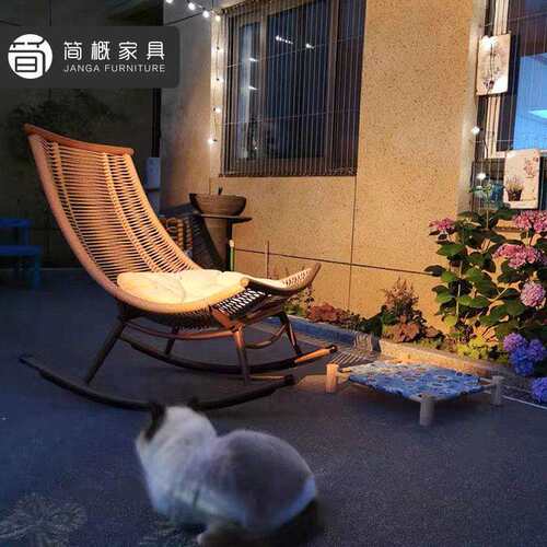 摇椅躺椅大人阳台家用休闲椅家居藤椅椅子户外庭院懒人摇摇椅