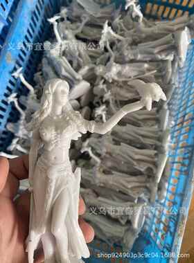 新款直销跨境新款 女神仿铜雕像猫鼠门把鬼头杯 树脂工艺品 居家