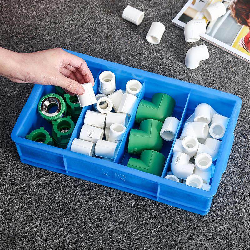 盒力多豪格零件分隔式物箱仓储元件盒分类周料转箱分格VEP塑料筐