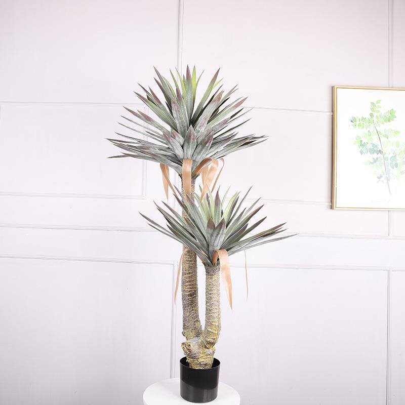 北欧风仿真植物凤尾树盆栽树大型绿植盆景假树落地真