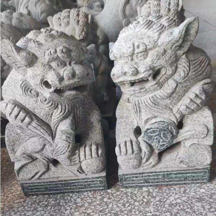 现货青石南狮福建惠安厂家石雕狮子工艺品摆件小石狮子