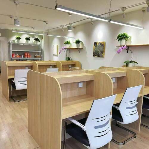 AI智习室培训自习桌三陶教育辅导共享学习课桌台式电脑桌桌椅定制