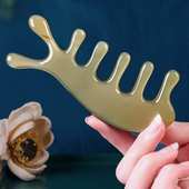 厂家批发牛角刮痧梳女生专用便携刮鼻按摩器头皮头部经络穴位精品