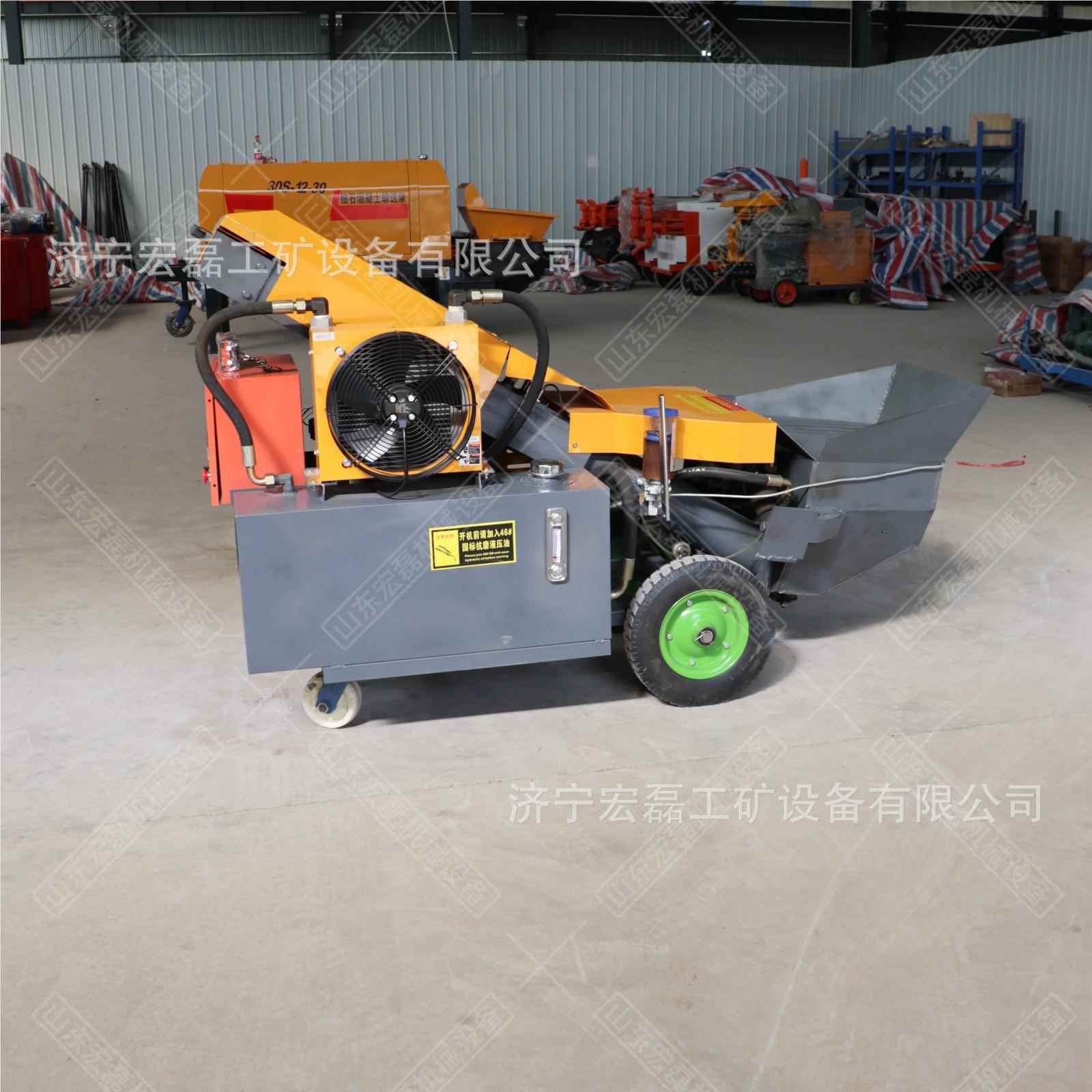 小型斜式内细混凝土输送二次构造石泵柱子泵送砂浆米石源室头547