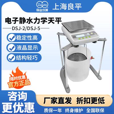 上海DSJ-5/DSJ-2电子静水力学天平实验室浸水天平5kg/0.1g