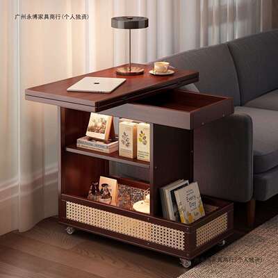 边茶几柜可折折叠移动沙发边小户ATA型叠几推车客厅置物架中古小