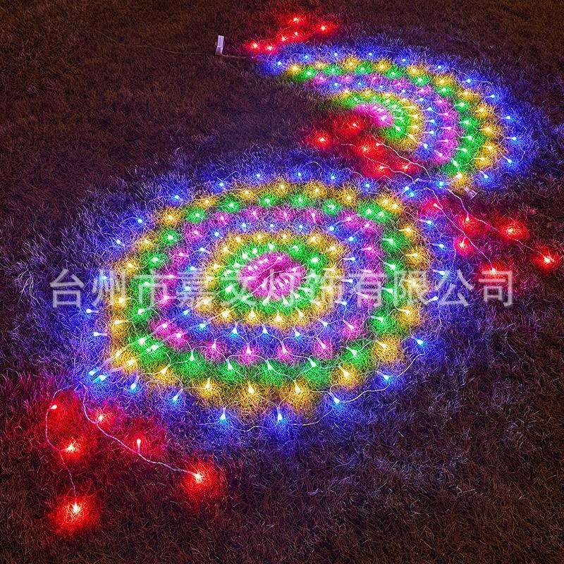 厂家直销LED灯串孔雀灯网灯渔