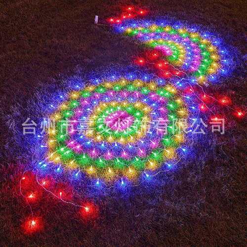 厂销灯家直LED灯串孔诞雀灯网灯渔网灯户外圣节日装饰 彩ZEC闪灯