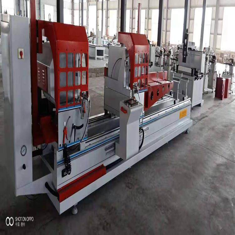 生产断桥铝门窗设备的老厂家切割锯组角机端面铣角码据冲床