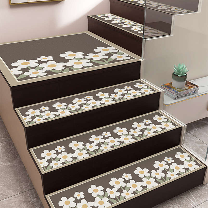 轻奢楼梯踏步垫硅胶皮绒木楼梯保护垫高端专用地板革室内免洗耐磨