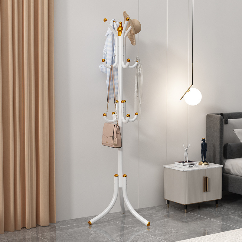 衣帽架铁艺落地衣架卧室组合衣架