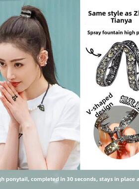 妇女女孩韩国发夹马尾夹发饰
