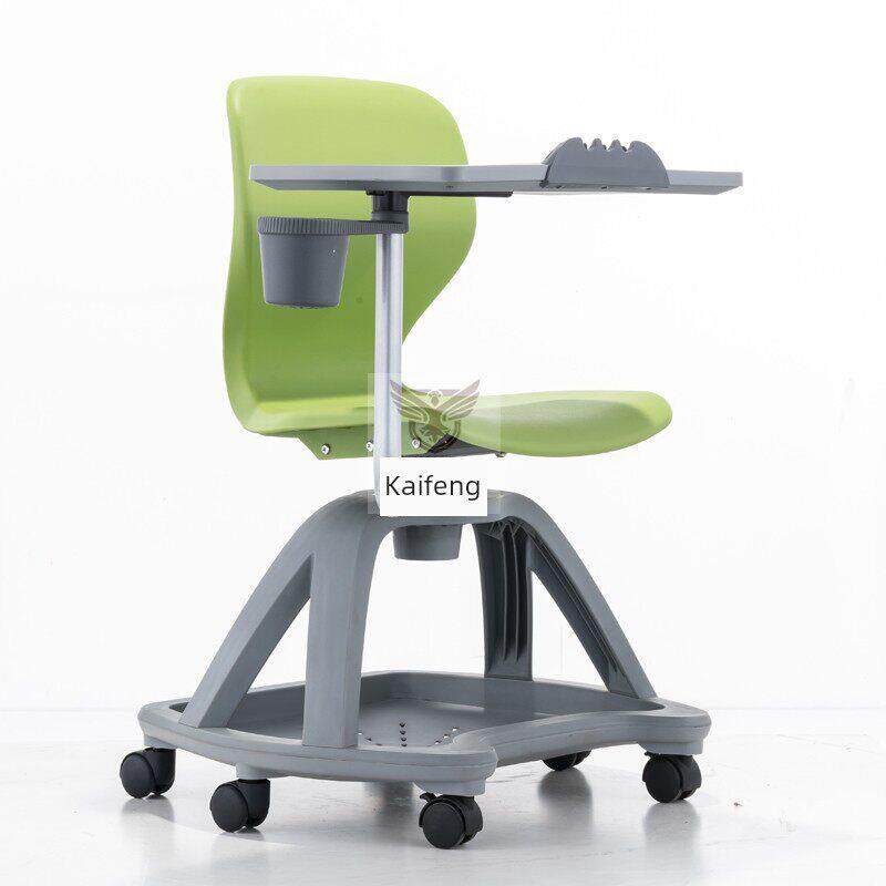 多功能学生椅桌椅一体式培训椅带写字板讨论椅辅导班书写椅听课椅