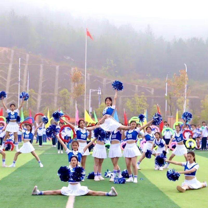 啦啦队演出服校园风团体运动会加油队服韩团拉拉队服男女学生