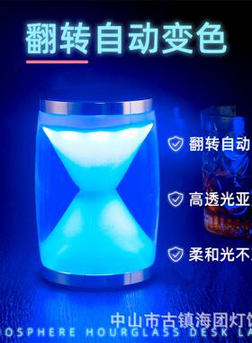 现货1W室内酒吧KTV氛围灯个性小酒瓶灯充电触摸桌面装饰台灯