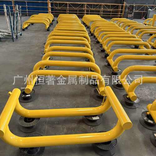 钢管警示柱机场物流仓储隔离柱高端场所防撞柱挡车柱