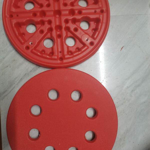 更换塑料凳面加厚中空圆凳熟胶塑料八孔面板钢筋凳吹塑配盖子换新