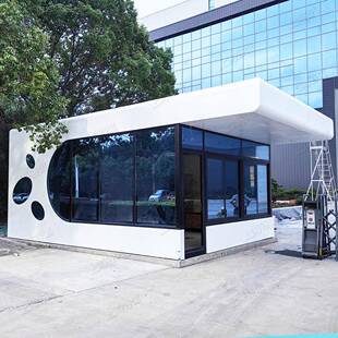 集成门卫室岗亭成品保安值班室移动门岗现代感时尚 工厂门房间