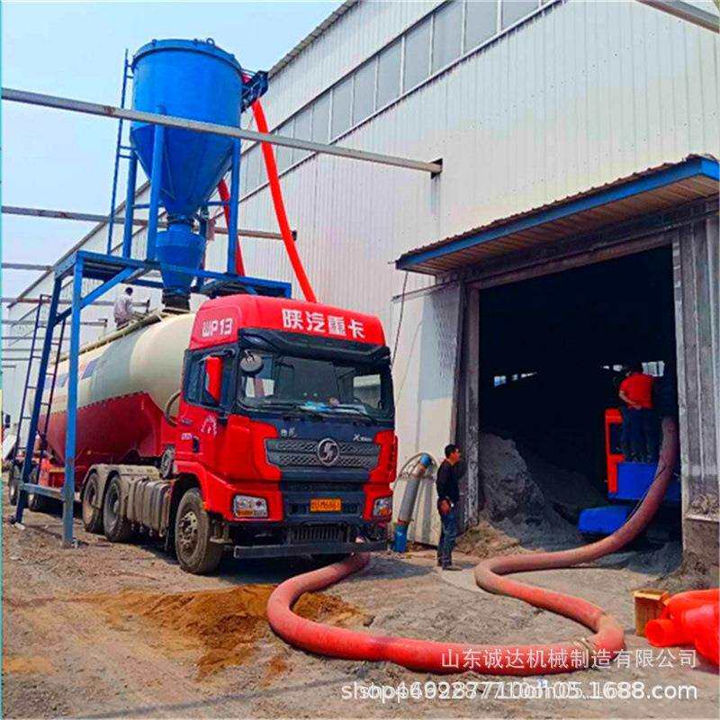 石家庄建材粉料装罐车气力输送机库房清灰机械臂式抽灰机