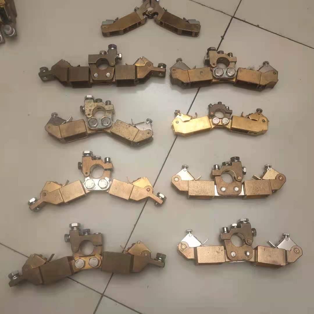 线缆筒集电环用人字架*铸25*40铜刷握风力卷发电地接碳刷架