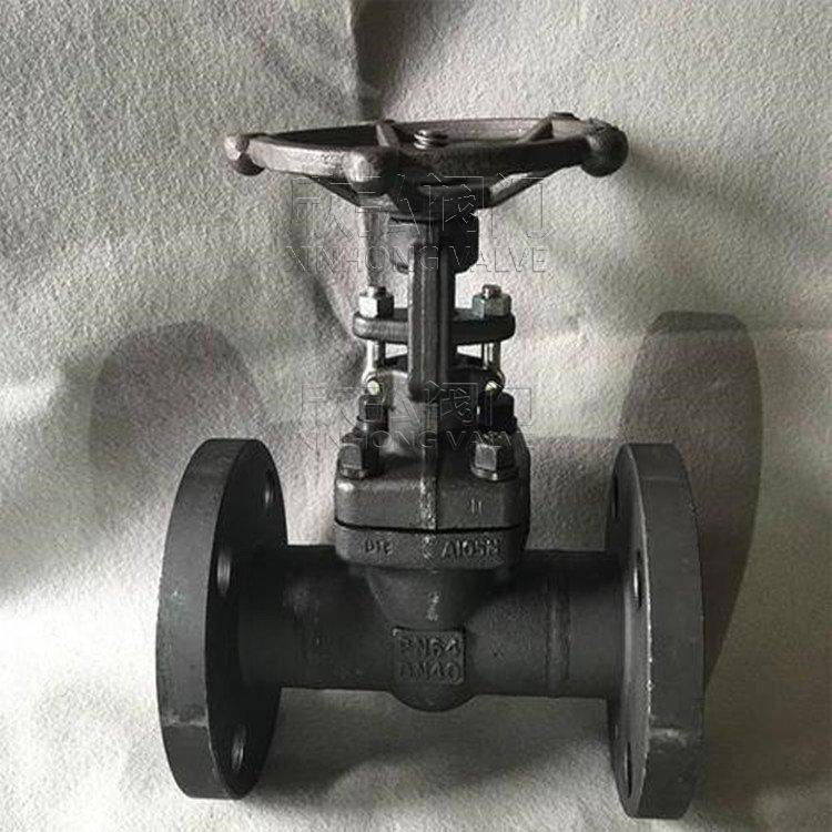 Z41XHY锻钢闸阀黑皮小锻造高温高压法兰阀欣弘阀门