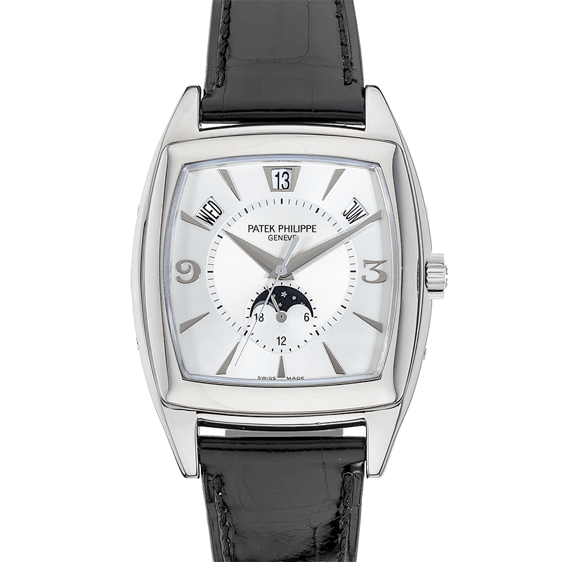 [9.8新/拍卖]百达翡丽复杂功能时计18k白金自动机械手表男5135G