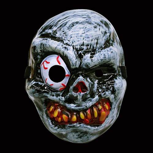 万圣节恐怖面具 爆眼面具整人吓人道具 舞会表演用品PVC面具