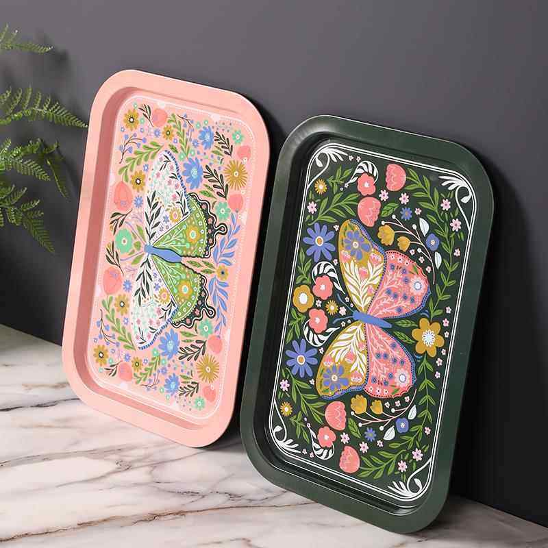 创意铁艺茶盘托盘家用长方形水杯茶杯托盘高颜值家用食物餐盘托盘,餐饮具,餐用托盘,淘宝优惠券,粉丝福利购,淘宝优惠卷