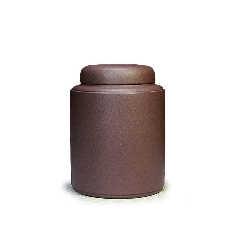 宜兴紫砂茶叶罐半斤装醒茶罐存茶罐精品手工正宗原矿紫泥