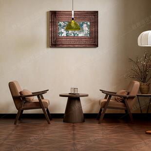 复古咖啡厅民宿桌椅组合餐厅酒吧清吧酒店休闲区卡座沙发洽谈接待