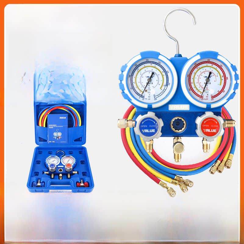 飞跃空调加氟压力表Vmg-2家用制冷剂压力表R22/R410/R32制冷剂