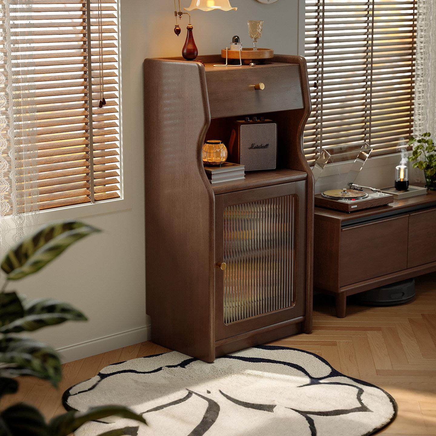 支持定制实木餐边柜一体靠墙储物柜咖啡柜边柜小户型置物柜茶水柜,住宅家具,餐边柜,淘宝优惠券,粉丝福利购,淘宝优惠卷