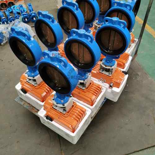 精小型对夹式电动衬胶蝶阀无源开关电动对夹衬胶蝶阀