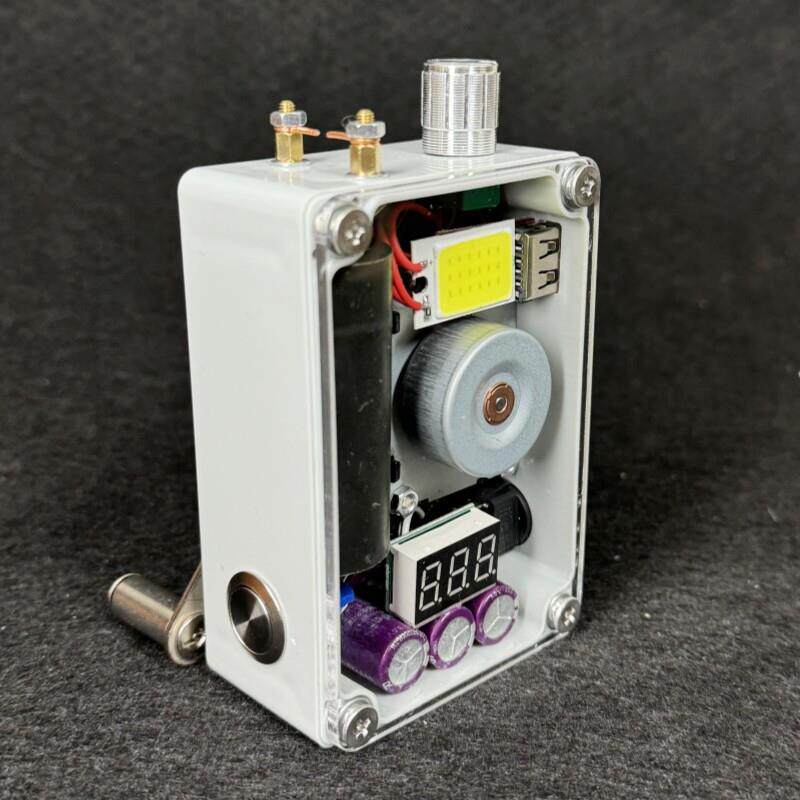 手摇发电机小型可携式照明家用应急备用手机充电usb户外点火荒野5