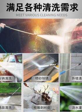 黑猫高压清洗机洗车2机v大功率20380v洗地机泵水洗车商用水RYZ抢