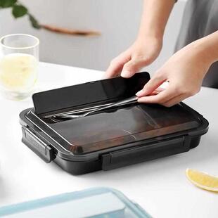 饭盒 7wlo学生上班族打携带方便保温大容量食堂分隔不锈钢便当304