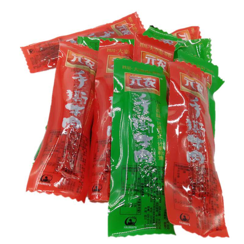 元农手撕牛肉500g四川特产零食五香麻辣味手撕酱卤味牛肉条小吃